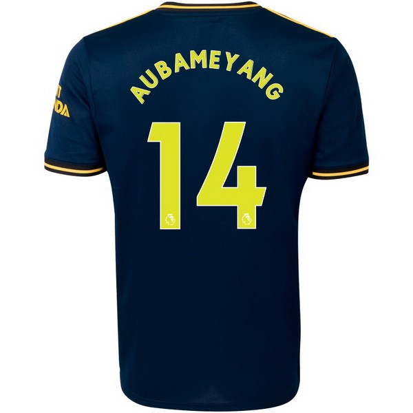 Camiseta Arsenal NO.14 Aubameyang Tercera equipo 2019-20 Azul